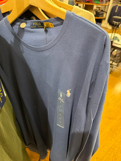 Camiseta importada POLO RALPH LAUREN masculina manga longa bordado pequeno