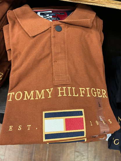 Polo TOMMY HILFIGER masculina de cotton com bordado grande