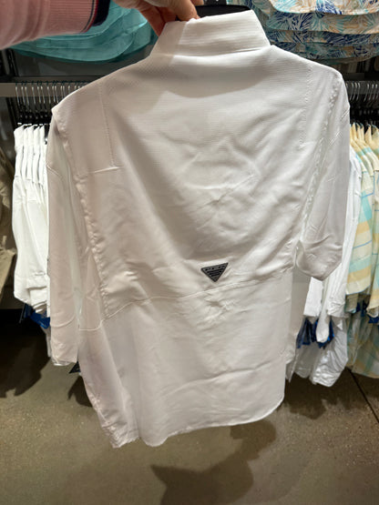 Camisa importada COLUMBIA masculina de botão manga curta com filtro solar