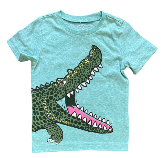 Camiseta verde com estampa de dinossauro CARTER'S